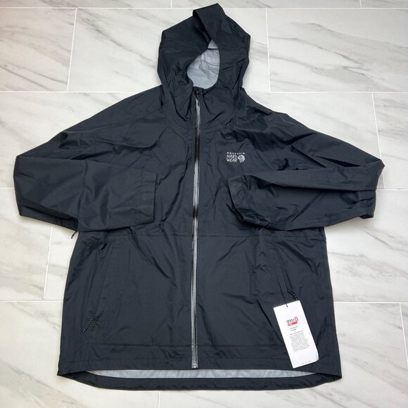 Mountain Hardwear Men's Threshold 'Black' Jacket OM6437-010 size 2XL